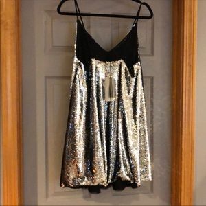 Sequin slip dress